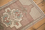 1.5x2.5 Vintage Distressed Oushak Rug Mat