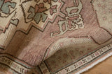 1.5x2.5 Vintage Distressed Oushak Rug Mat