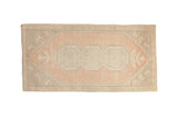 1.5x3.5 Vintage Distressed Oushak Rug Mat Runner