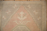 1.5x3.5 Vintage Distressed Oushak Rug Mat Runner