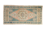 1.5x3.5 Vintage Distressed Oushak Rug Mat Runner