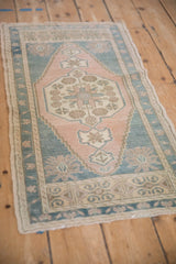 1.5x3.5 Vintage Distressed Oushak Rug Mat Runner