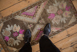 1.5x3.5 Vintage Distressed Kars Rug Mat Runner
