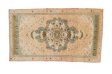 1.5x3 Vintage Distressed Oushak Rug Mat
