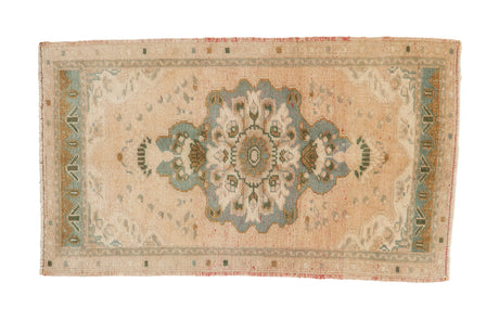 1.5x3 Vintage Distressed Oushak Rug Mat