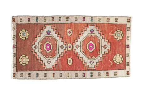 1.5x3 Vintage Distressed Kars Rug Mat