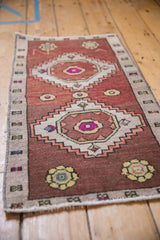 1.5x3 Vintage Distressed Kars Rug Mat