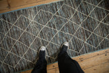 Overdyed Pakistani Moroccan Design Rug Runner / ONH item ee005553