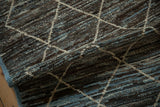 Overdyed Pakistani Moroccan Design Rug Runner / ONH item ee005553