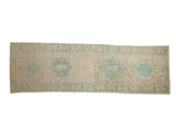Vintage Distressed Karaja Rug Runner / ONH item ee005555