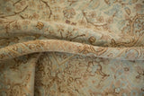 9.5x17 Vintage Distressed Kerman Carpet