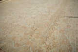 9.5x17 Vintage Distressed Kerman Carpet