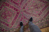 5x9 Vintage Distressed Khotan Carpet