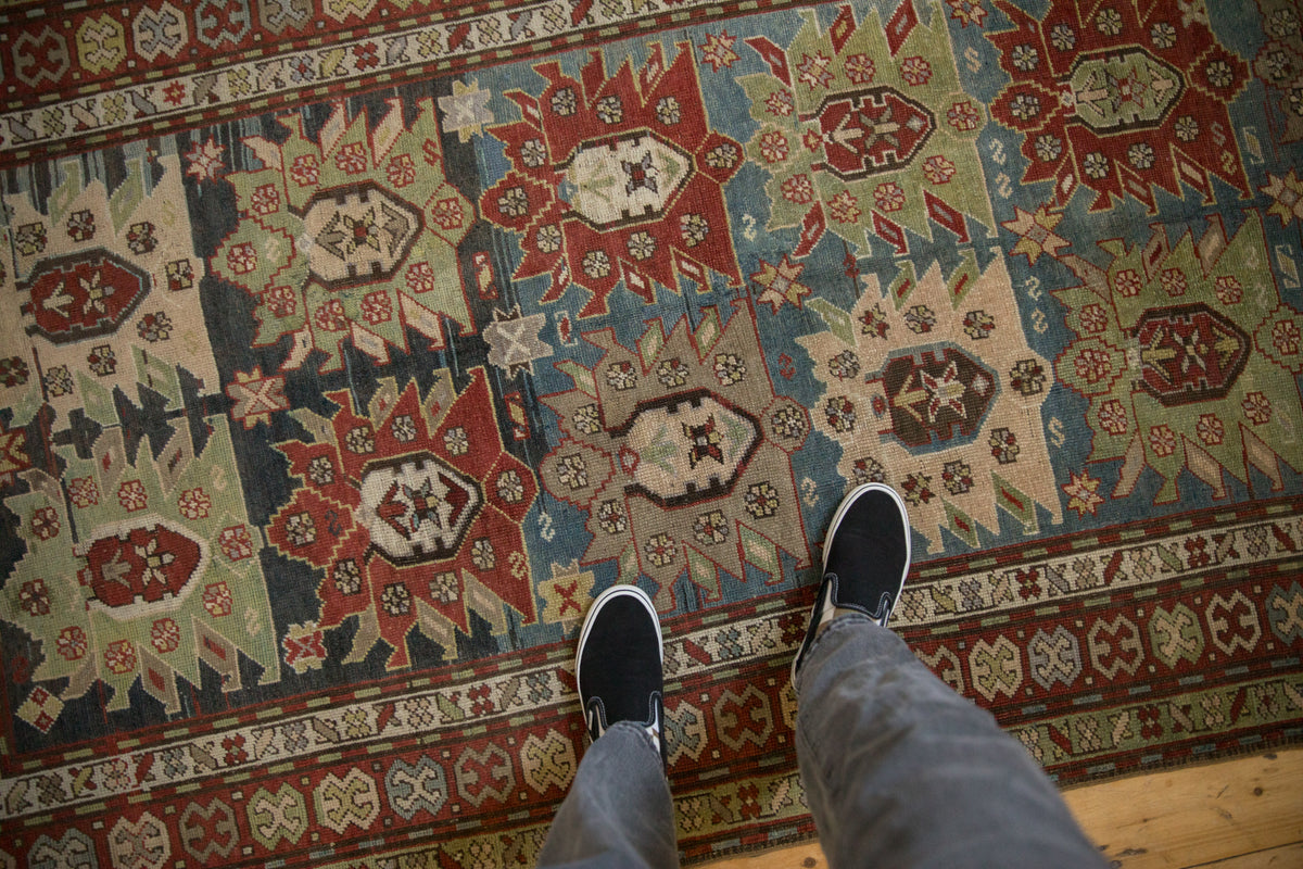4x8 Vintage Distressed Caucasian Rug Runner