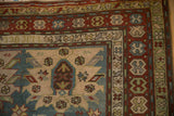 4x8 Vintage Distressed Caucasian Rug Runner