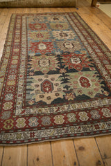 4x8 Vintage Distressed Caucasian Rug Runner