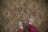 8x13 Vintage Distressed Ersari Carpet