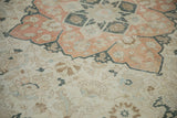 9x11.5 Vintage Distressed Tabriz Carpet