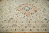 9x11.5 Vintage Distressed Tabriz Carpet