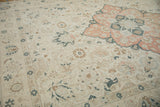 9x11.5 Vintage Distressed Tabriz Carpet