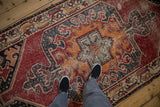 4x8 Vintage Distressed Oushak Rug Runner
