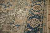7x9 Vintage Distressed Heriz Carpet