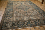 7x9 Vintage Distressed Heriz Carpet