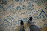 7.5x10 Vintage Distressed Tabriz Carpet