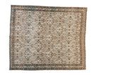 6x7 Vintage Distressed Bibikabad Square Carpet