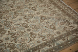 6x7 Vintage Distressed Bibikabad Square Carpet