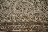 6x7 Vintage Distressed Bibikabad Square Carpet
