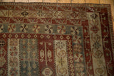 8x11.5 Vintage Distressed Caucasian Carpet