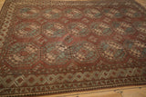 7.5x9 Vintage Distressed Ersari Carpet