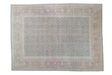 8x11 Vintage Distressed Tabriz Carpet