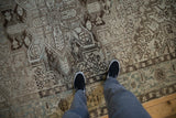 6.5x9.5 Vintage Distressed Heriz Carpet