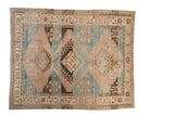7x9 Vintage Distressed Malayer Carpet