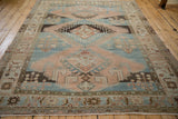 7x9 Vintage Distressed Malayer Carpet