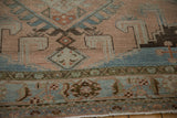 7x9 Vintage Distressed Malayer Carpet