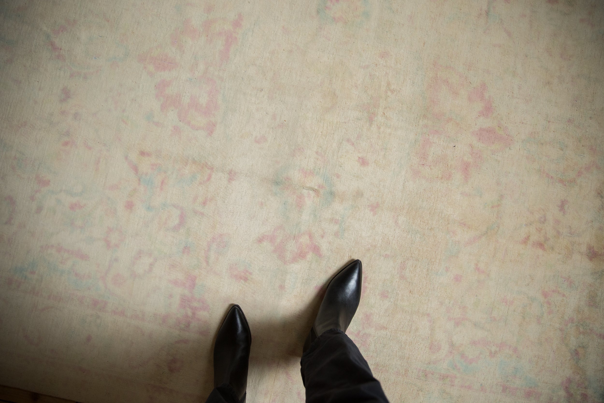 6x9 Vintage Distressed Bulgarian Polonaise Design Carpet // ONH Item mc001447, Image 1