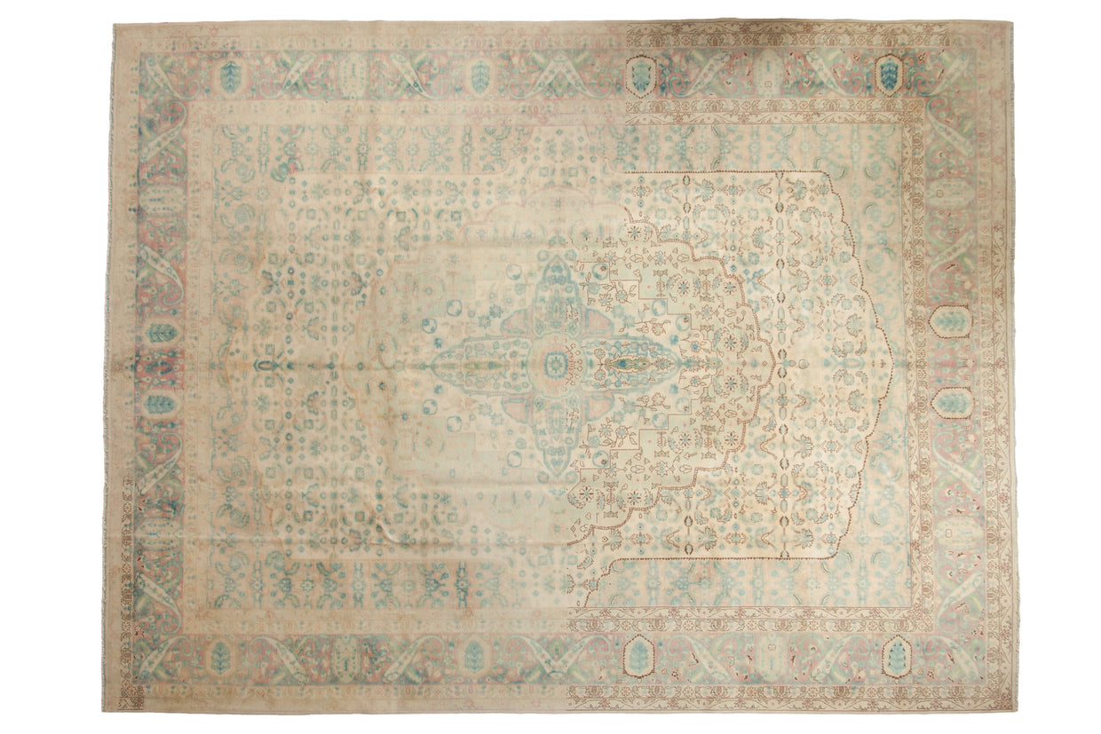 9x12 Vintage Distressed Bulgarian Bijar Design Carpet // ONH Item mc001451