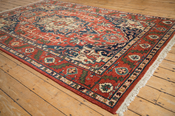6x9.5 Vintage Indian Heriz Design Carpet // ONH Item mc001670, Image 4