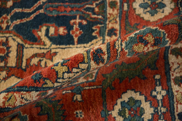 6x9.5 Vintage Indian Heriz Design Carpet // ONH Item mc001670, Image 10