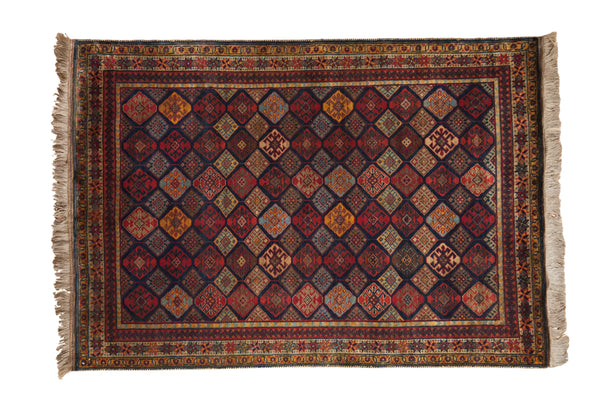 4.5x6 Vintage Indian Jaff Kurd Design Rug // ONH Item mc0017581