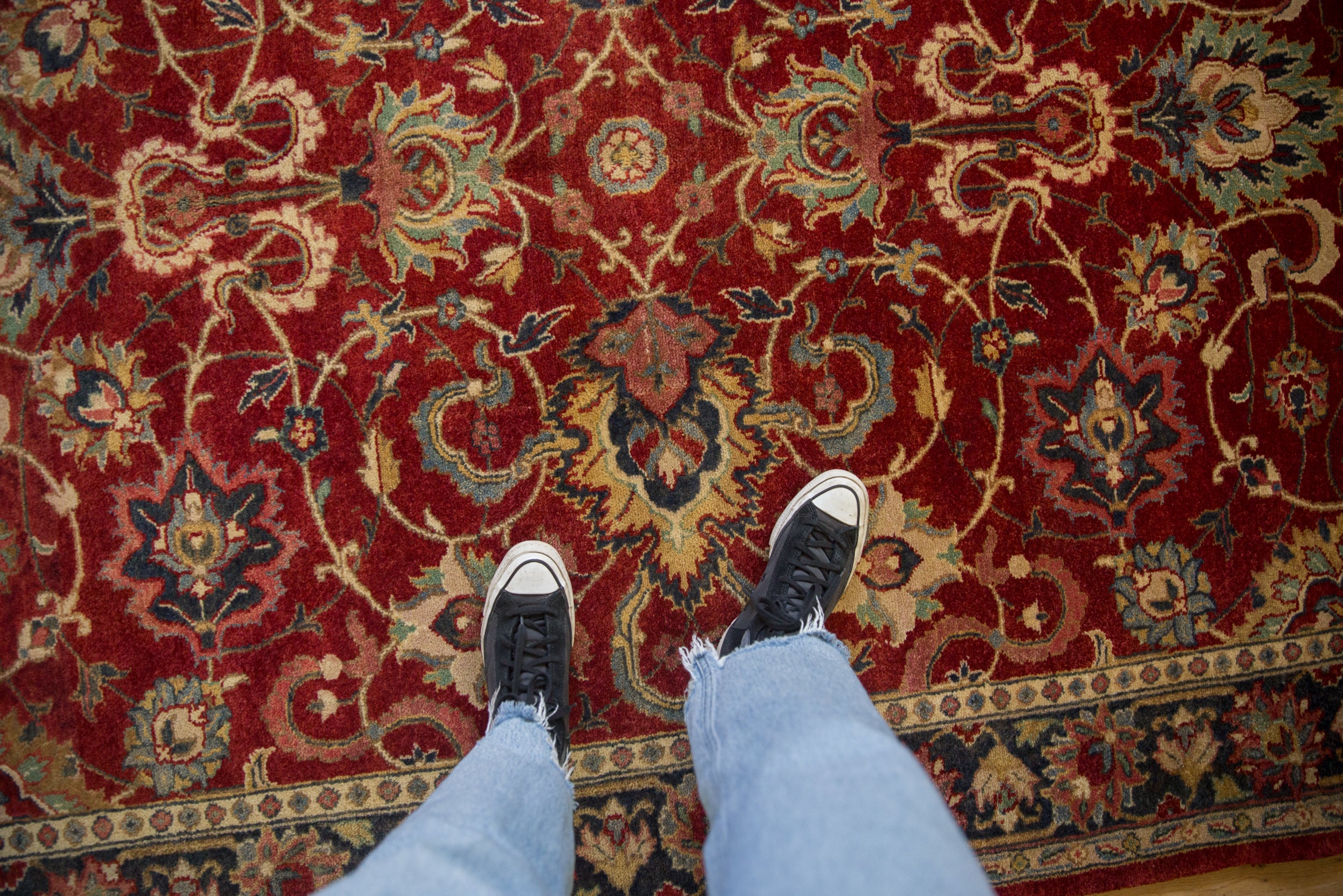 Vintage Agra Carpet // ONH Item: mc001946, Image 1