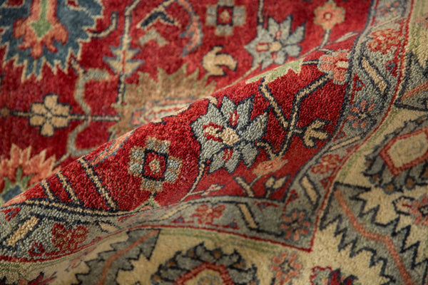 6x9 Vintage Indian Heriz Design Carpet // ONH Item mc001952, Image 7