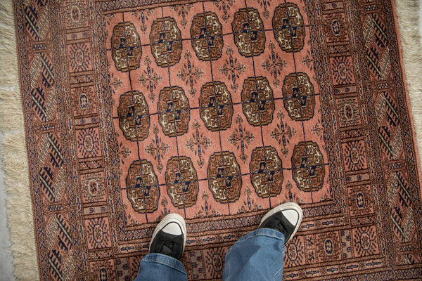 4x4 Vintage Fine Bokhara Square Rug // ONH Item mc001962 Image 1