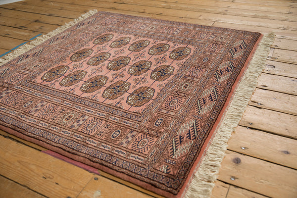 4x4 Vintage Fine Bokhara Square Rug // ONH Item mc001962 Image 6