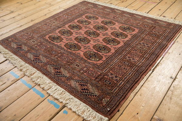 4x4 Vintage Fine Bokhara Square Rug // ONH Item mc001962 Image 7