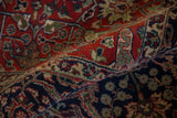 A gentle fold highlights the plush, full pile and Samovar motifs of the Agra carpet.