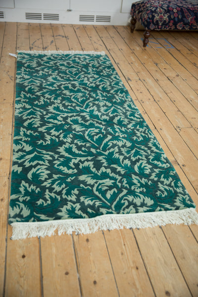Vintage Contemporary Indian William Morris Design Rug Runner // ONH Item: mc002283, Image 6